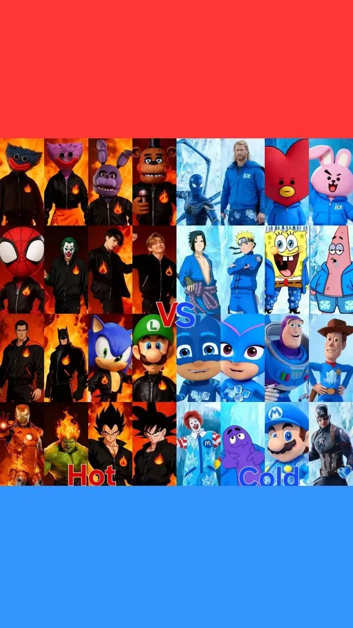 ai character: Hot vs Cold  background