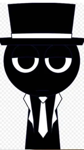 ai character: Mr black  background