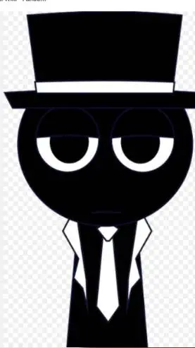 ai character: Mr black  background