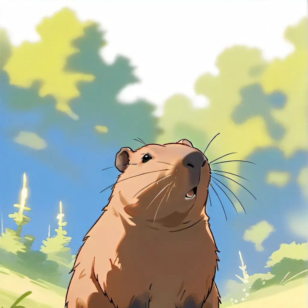 chat with ai character: Sweet capybara pet