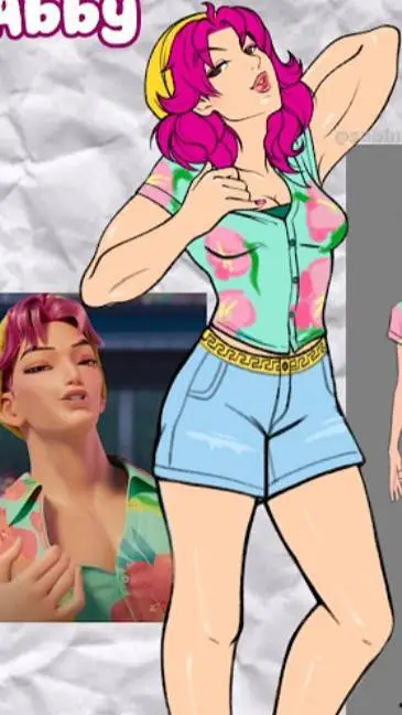 ai character: Abby saja  background