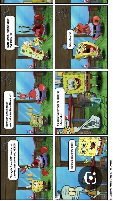 ai character: sponge bob snaps background