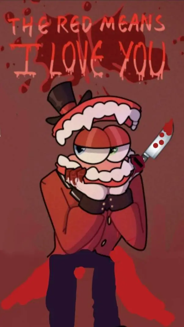 ai character: yandere caine tadc background