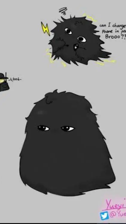 ai character: angry munci electr background