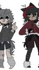 ai character: coal y pebble ov background