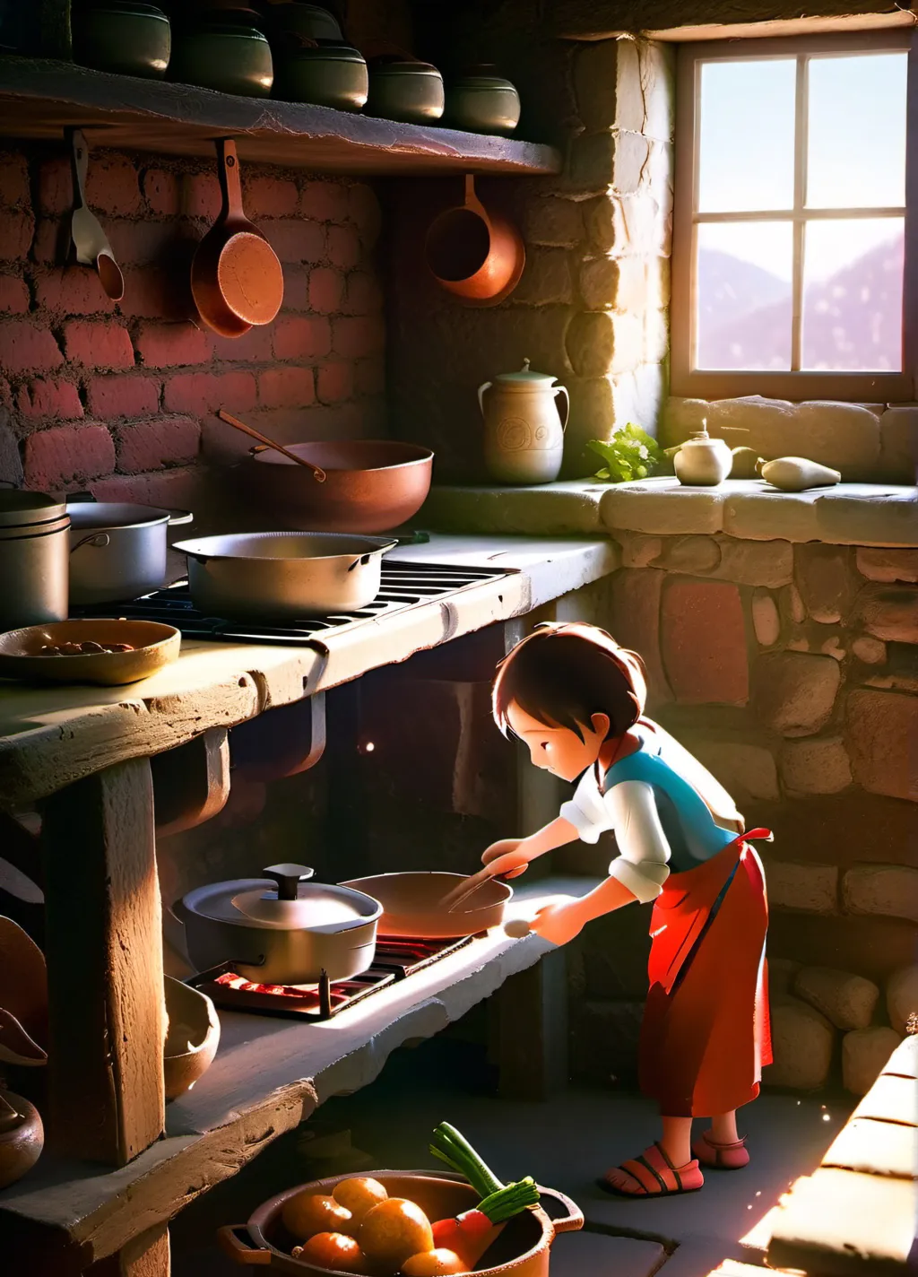 chat with ai character: Cool kid cooks ￼