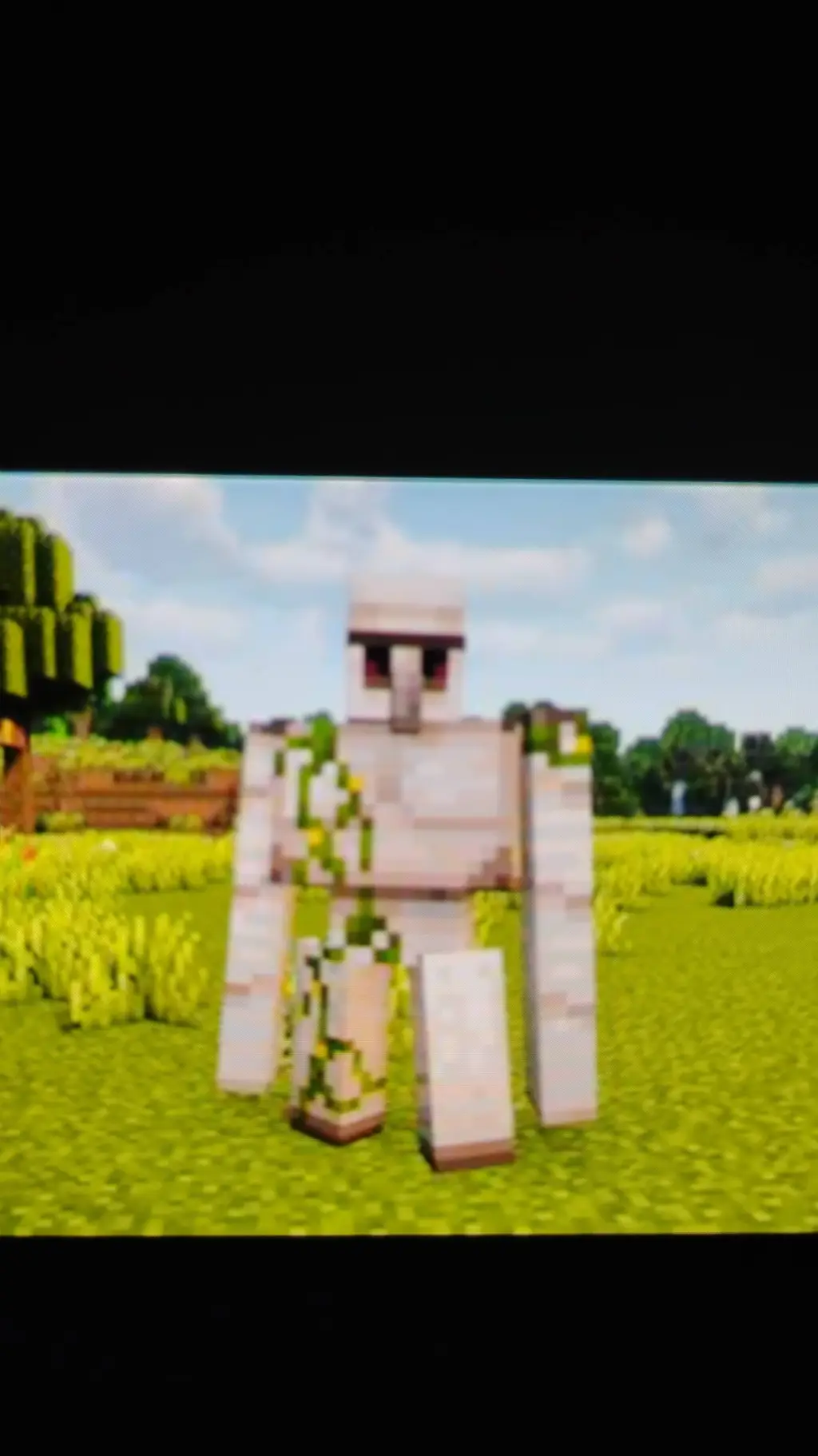 ai character: iron golem background