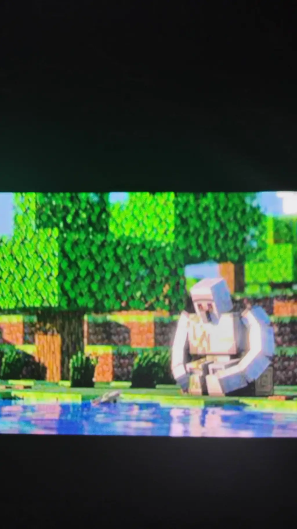 ai character: iron golem background