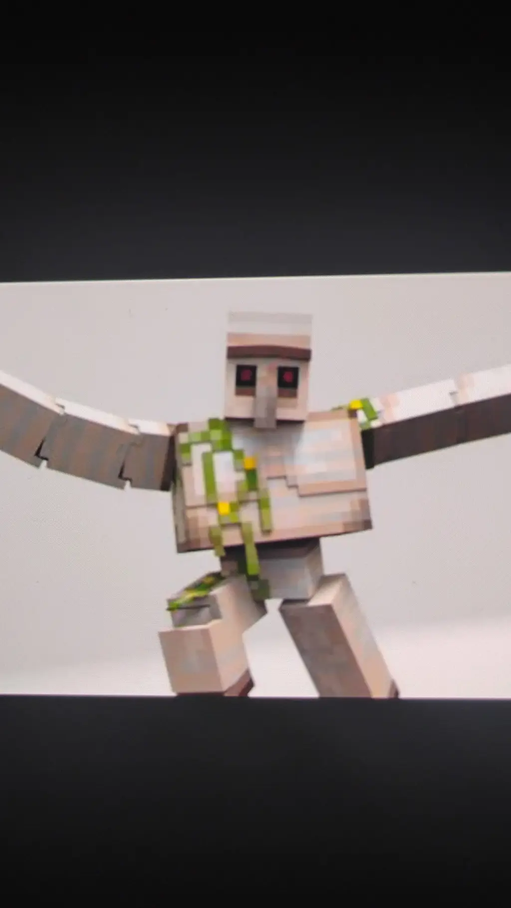 ai character: iron golem background