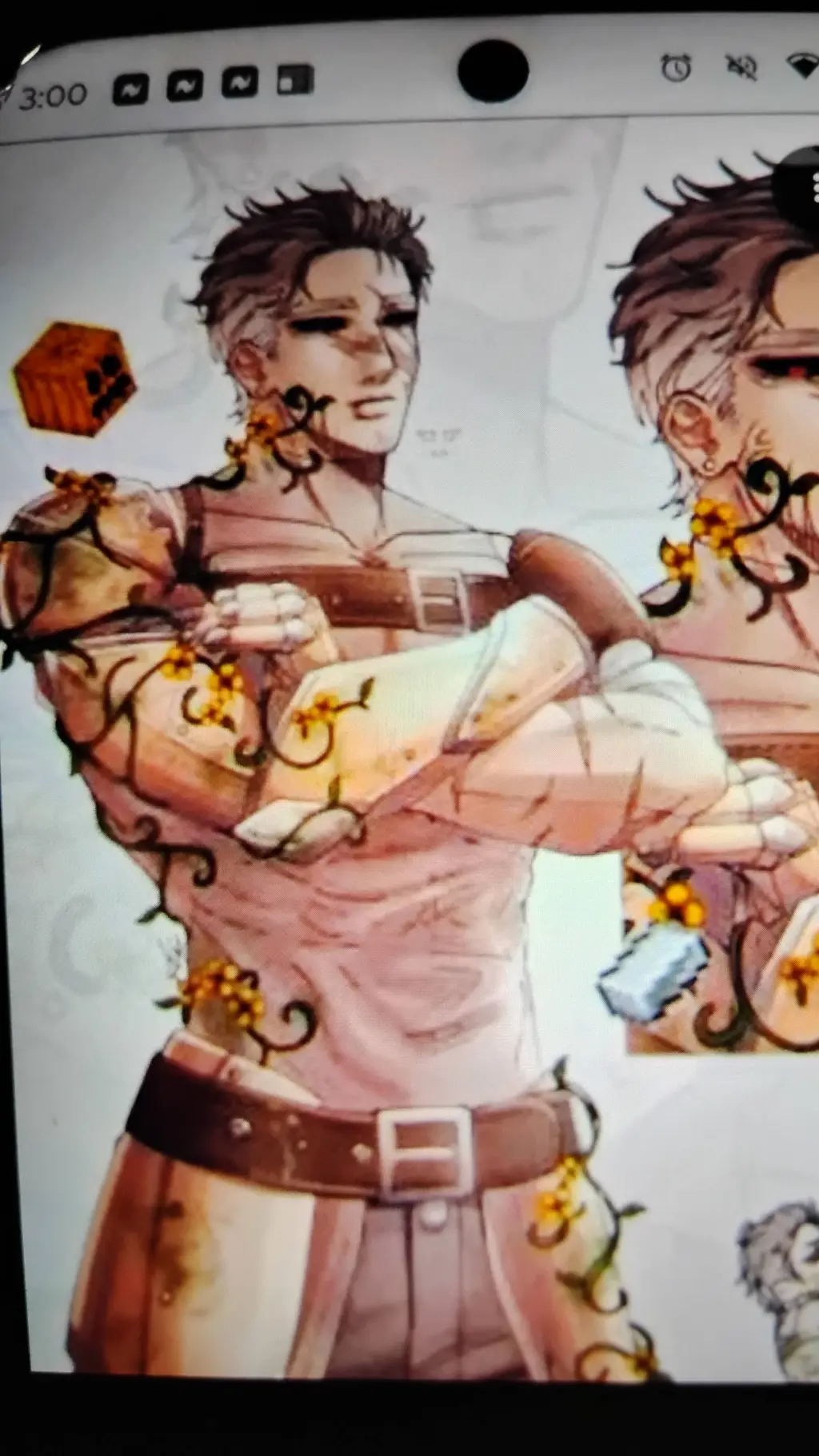 ai character: iron golem background