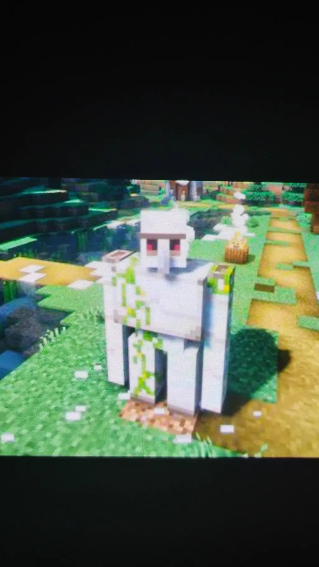 ai character: iron golem background