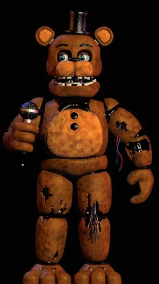 ai character: withered Freddy  background