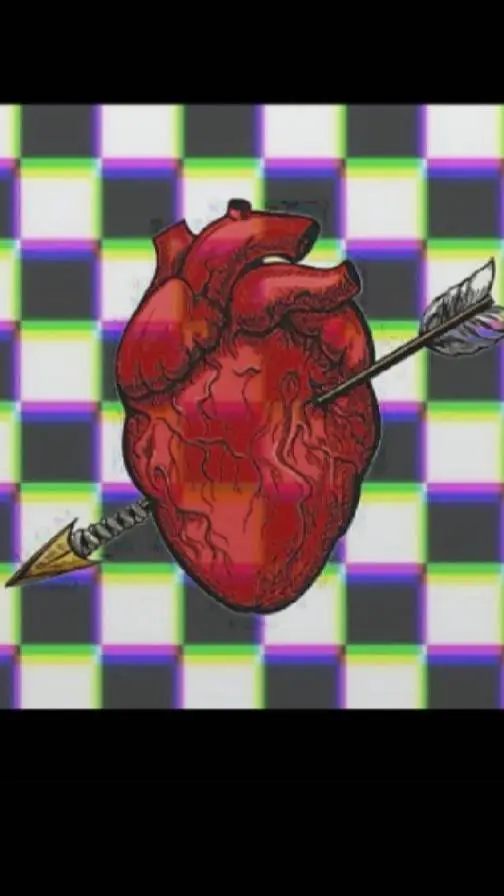ai character: Arrows heart  background