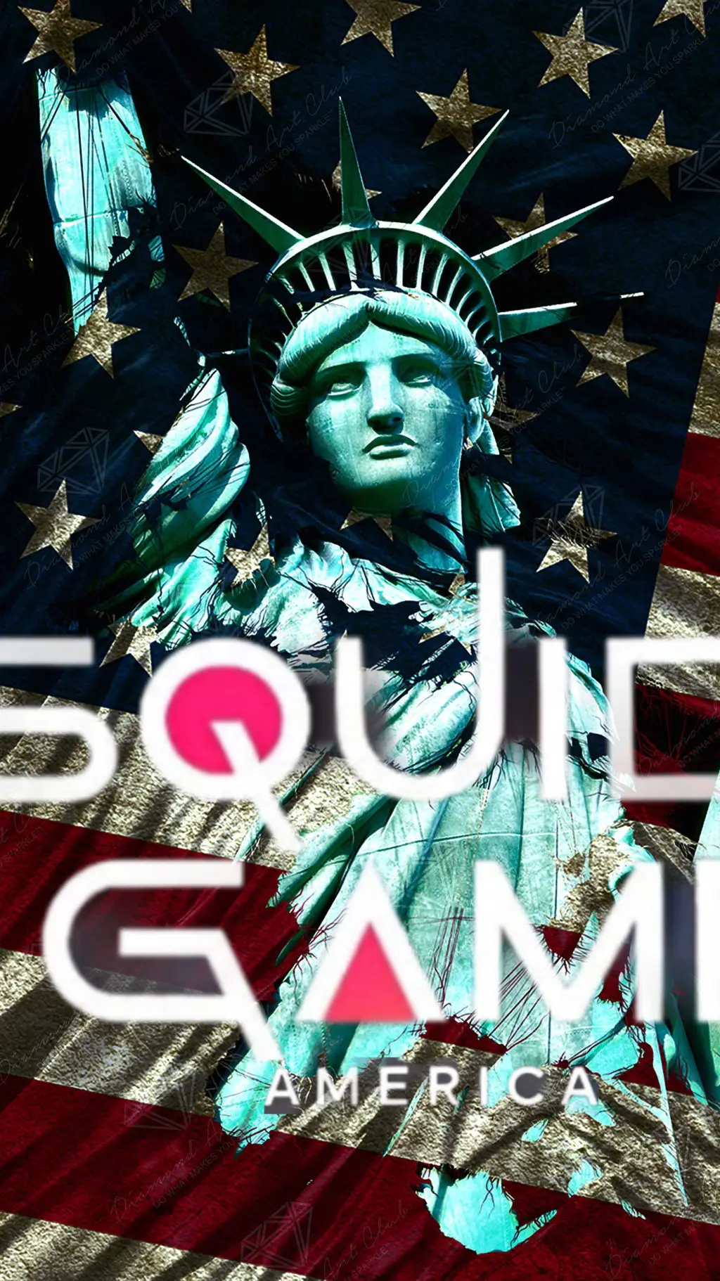 ai character: SQUID GAME AMERICA background