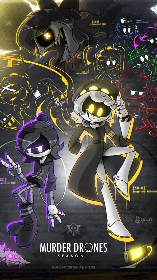 ai character: murderdrones 8 2/3 background