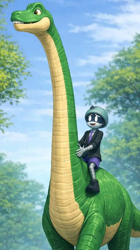 ai character: Dinos & Drones  background