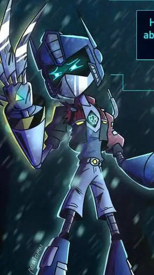 ai character: MD x Transformers  background