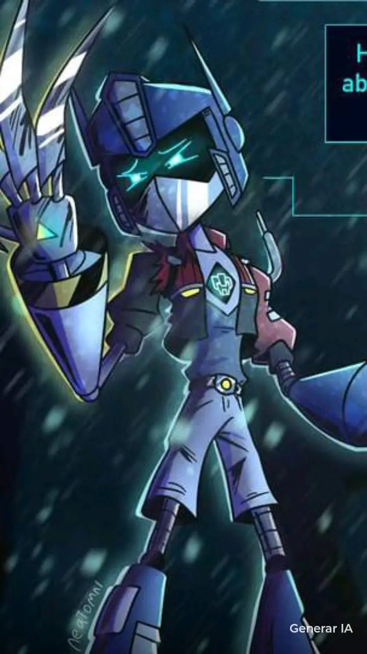 ai character: MD x Transformers  background
