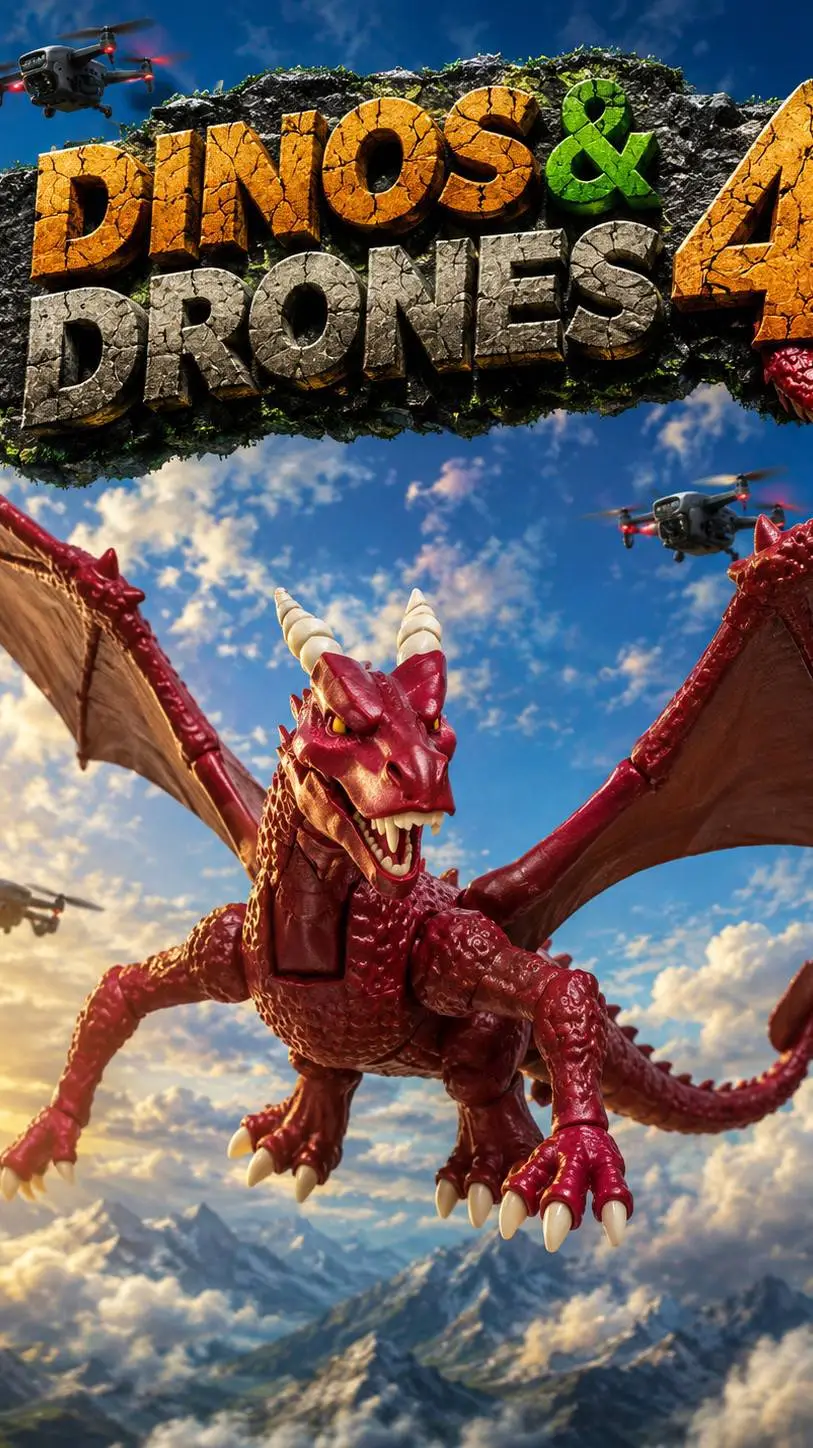ai character: Dinos & Drones 4 background