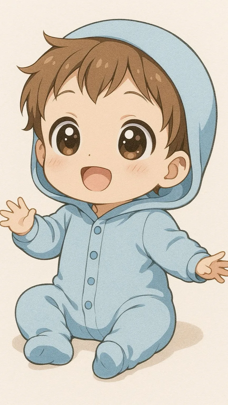 ai character: Baby San  background