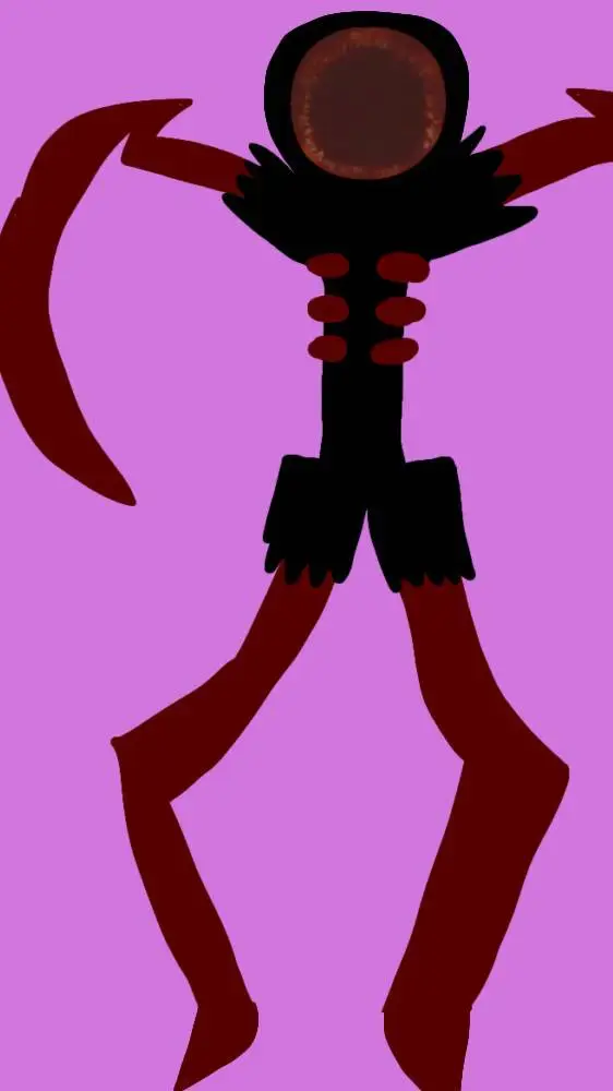 ai character: radioactive skelet background