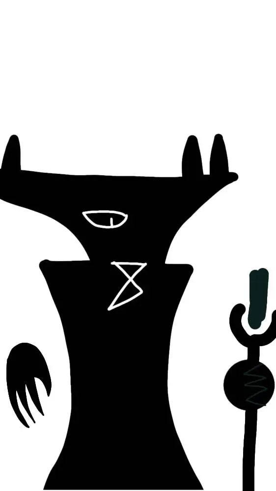 ai character: dark power background