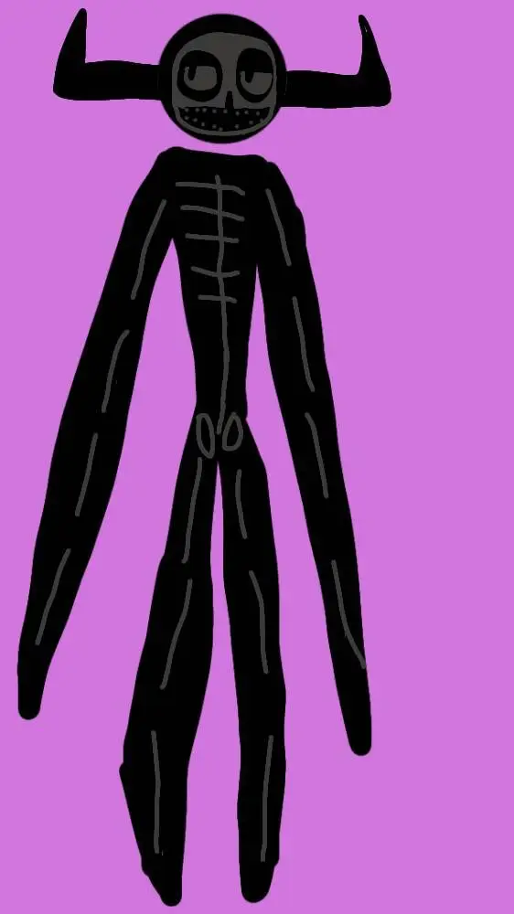 ai character: shadow skeleton background