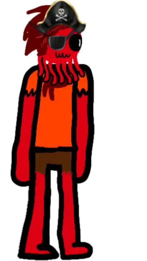 ai character: pirate lobster background