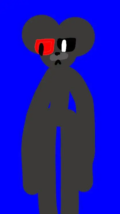 ai character: robot bear background