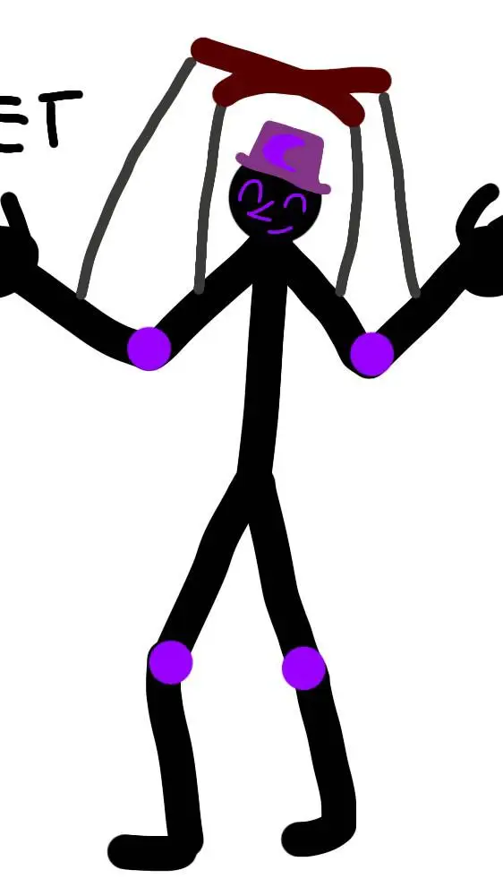 ai character: night puppet background