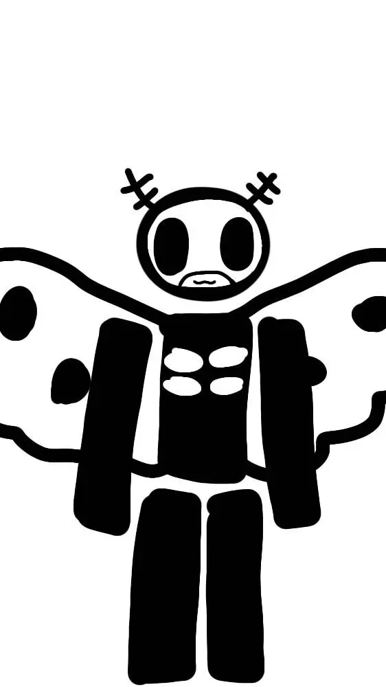 ai character: Moth child background