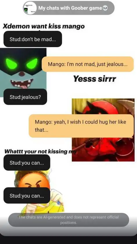 ai character: sus bacon  background