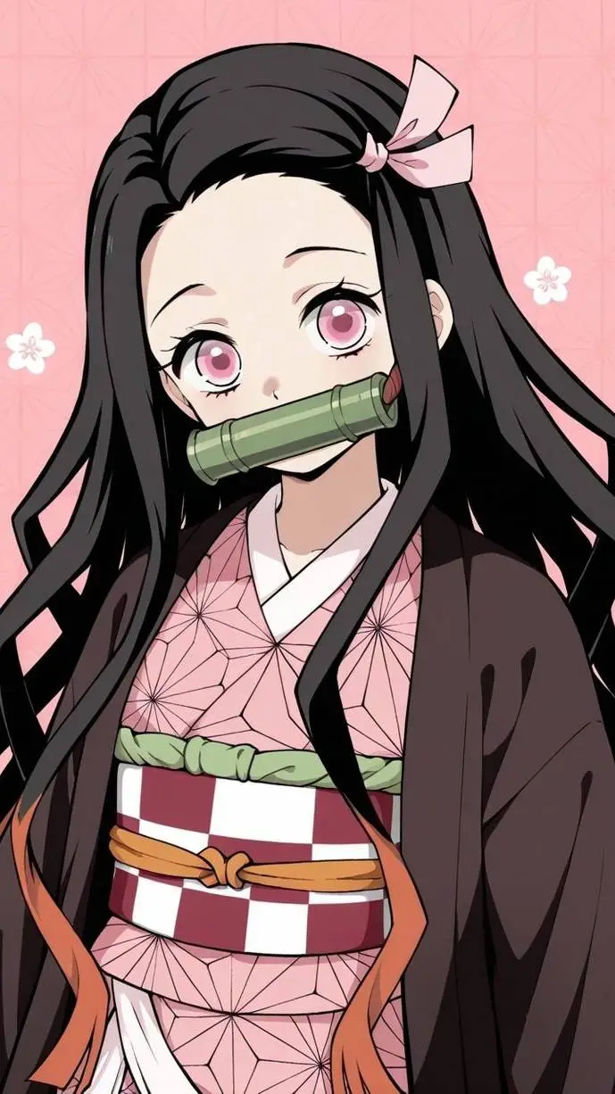 ai character: 🌸 Nezuko kamado 🌸 background
