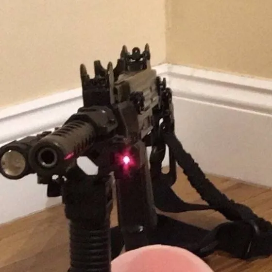 chat with ai character: kirby with a gun