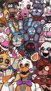 ai character: FNAF x BNHA background