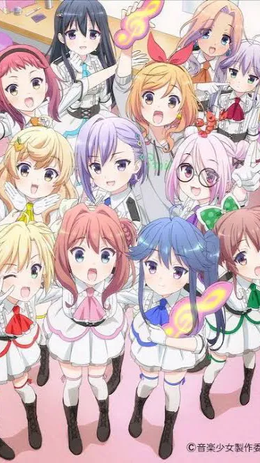 ai character: Music girls  background