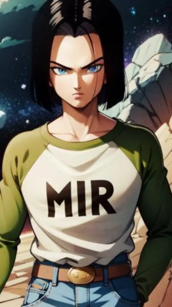 ai character: android 17  background