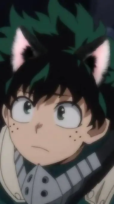 ai character: cat deku  background