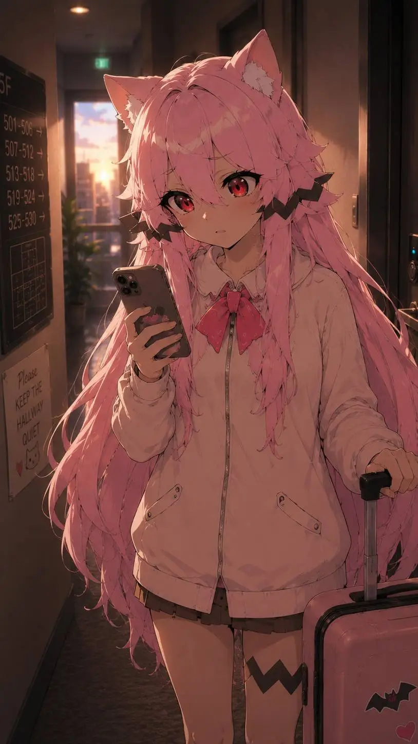 ai character: Mikochaa (Neighbor background