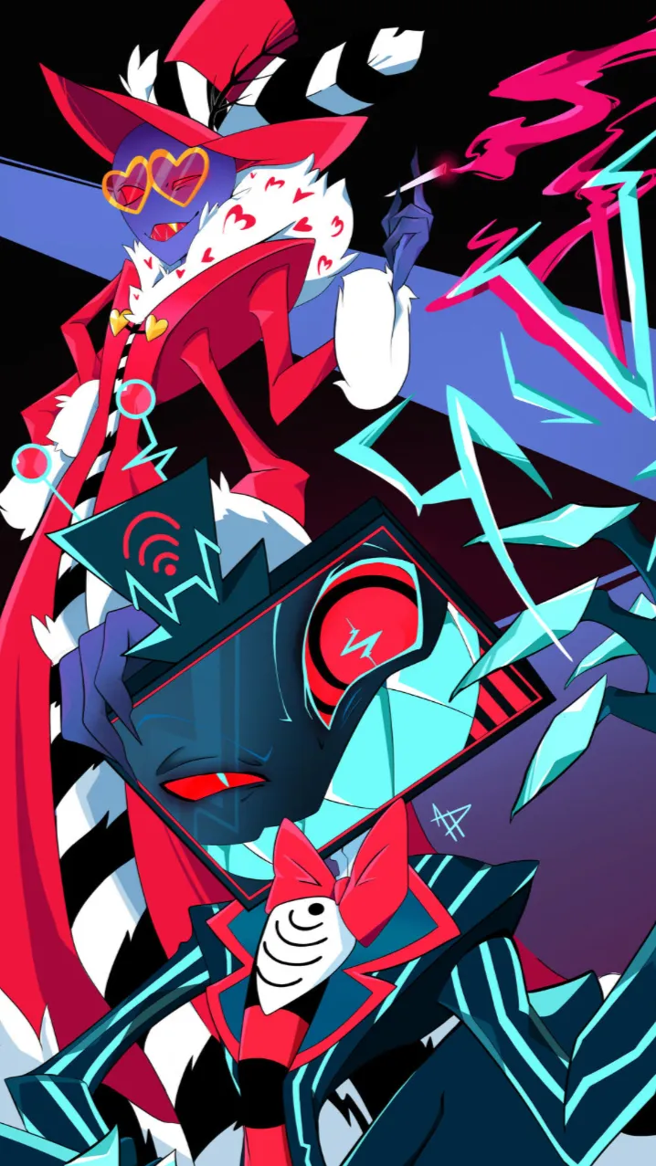 ai character: Vox x Valentino  background
