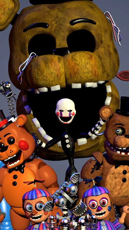 ai character: Fnaf 2 background