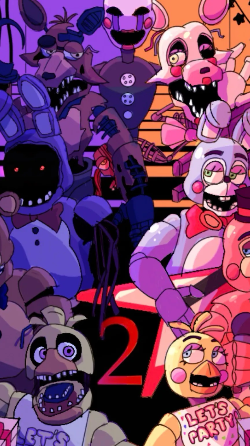 ai character: FNAF 2 background