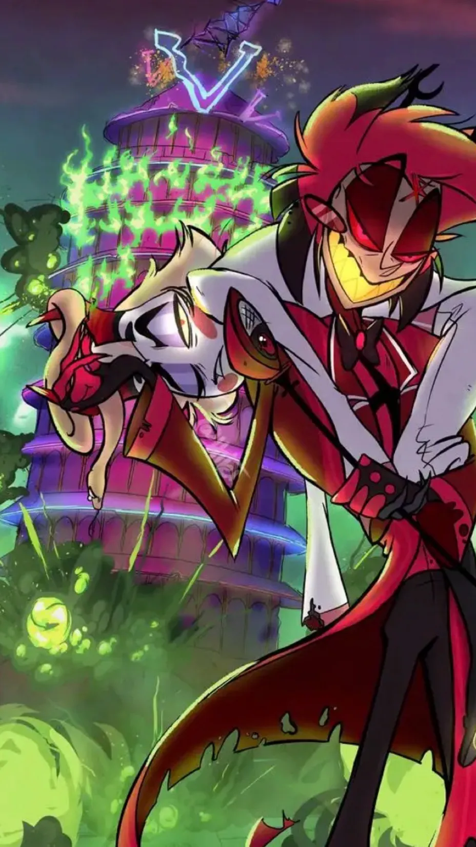 ai character: Hazbin hotel background
