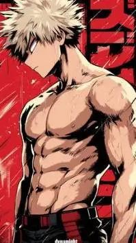 ai character: Katsuki Bakugo background