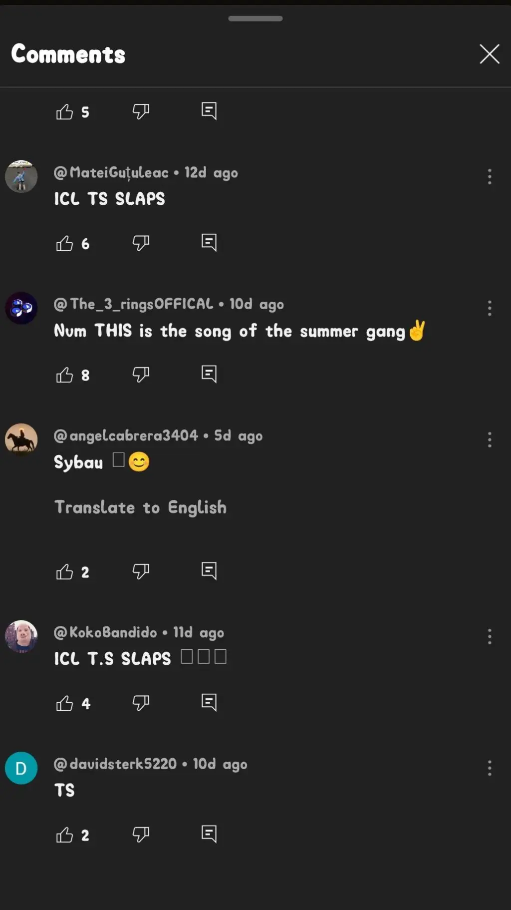 ai character: yt shorts comments background