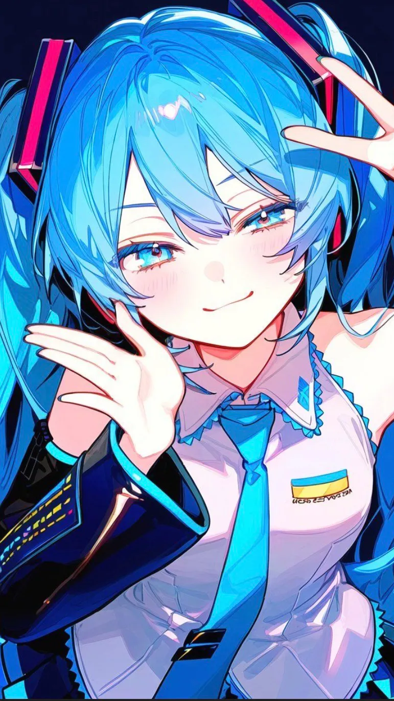 ai character: Miku  background