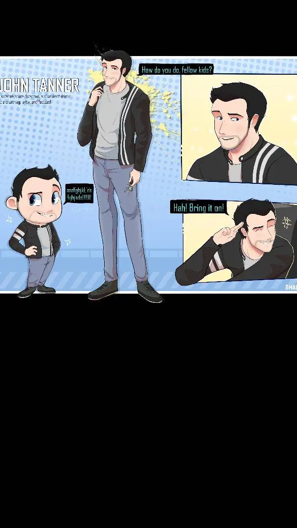 ai character: jhon tanner  background
