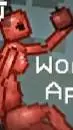 ai character: apple  woman  background