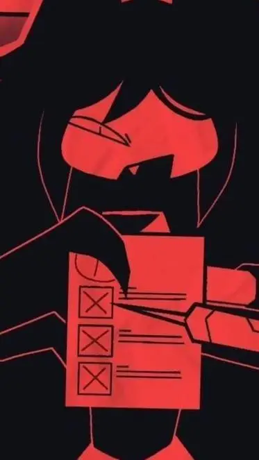 ai character: miss circle  background