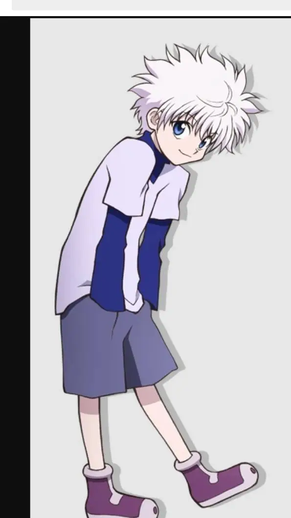 ai character: Killua~💙 background